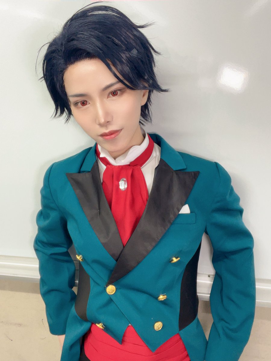 dcheichan's tweet photo. ⚠︎cos / コスプレ⚠︎ 
#コスダン お疲れ様でした。
 #あの時のアンシエント 
魚住朝喜でした🐟 

初めて、緊張で身体がいうこと聞かないの意味を知った…笑
そのくらいキャラへのプレッシャーがやばかったけど夢を現実にできてよかったです、ありがとう😭
スタミュがだいすき https://t.co/Q2sDNEn8vq