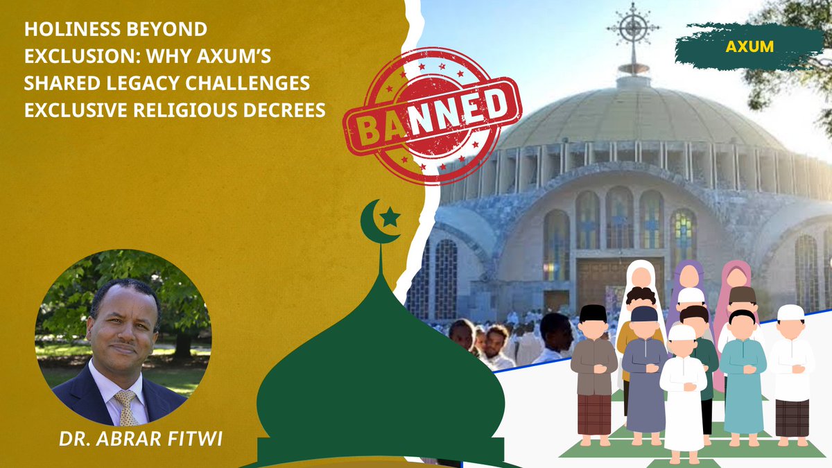 tesfapulse's tweet photo. "Let us speak plainly: the Muslim community of Axum deserves a mosque in its own home city as a matter of right. Muslims are part of the people, part of the history, and part of the moral community of this land. " Abrar M. Fitwi, PhD, https://t.co/xyo9jl38aZ