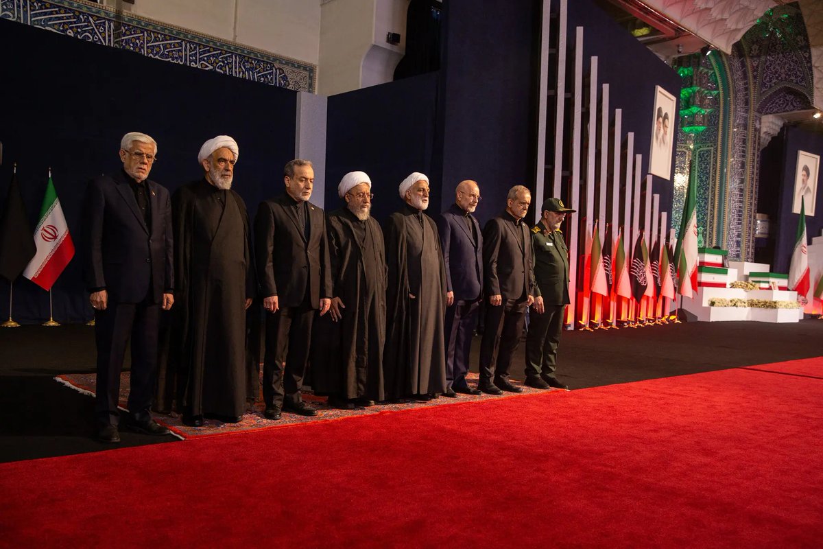 MarioNawfal's tweet photo. 🇮🇷 Mojtaba Khamenei, the new Supreme Leader, has not been seen in public since March. 

He wasn't at the memorial for his own wife and teenage son, killed on the war's first day when the family compound was bombed. Security officials are blocking his attendance at his father's funeral over fears Israel will assassinate him or track his location.

Iran is being run by a Supreme Leader in hiding.

The pragmatist faction, Ghalibaf, Pezeshkian, the IRGC's senior generals, pushed the deal through despite hardliner opposition, essentially forcing Mojtaba's hand.

The Supreme National Security Council voted 12-1 in favor. Mojtaba approved it while publicly stating he opposed it "on principle."

Meanwhile hardliners are calling negotiators traitors on state television, chanting "death to appeasers" at Araghchi in Iraq, and at least one lawmaker is publicly asking whether a coup is underway. The director of state broadcasting (appointed by the senior Khamenei from the ultra-hardline camp) cut Ghalibaf off mid-interview live on air.

Iran's vice president for executive affairs recently said the new Supreme Leader's opinion is like any other official's and should be debated. A statement that would have been unthinkable 6 months ago.

The appointments Mojtaba makes after the funeral (judiciary, state broadcasting, Basij, chief of staff) will tell you everything about which direction Iran actually goes from here. 

The pragmatists got the deal. The hardliners are fighting for the institutions.

This is the real story underneath the MOU.

Source: @farnazfassihi NYT / Writer: Oliver