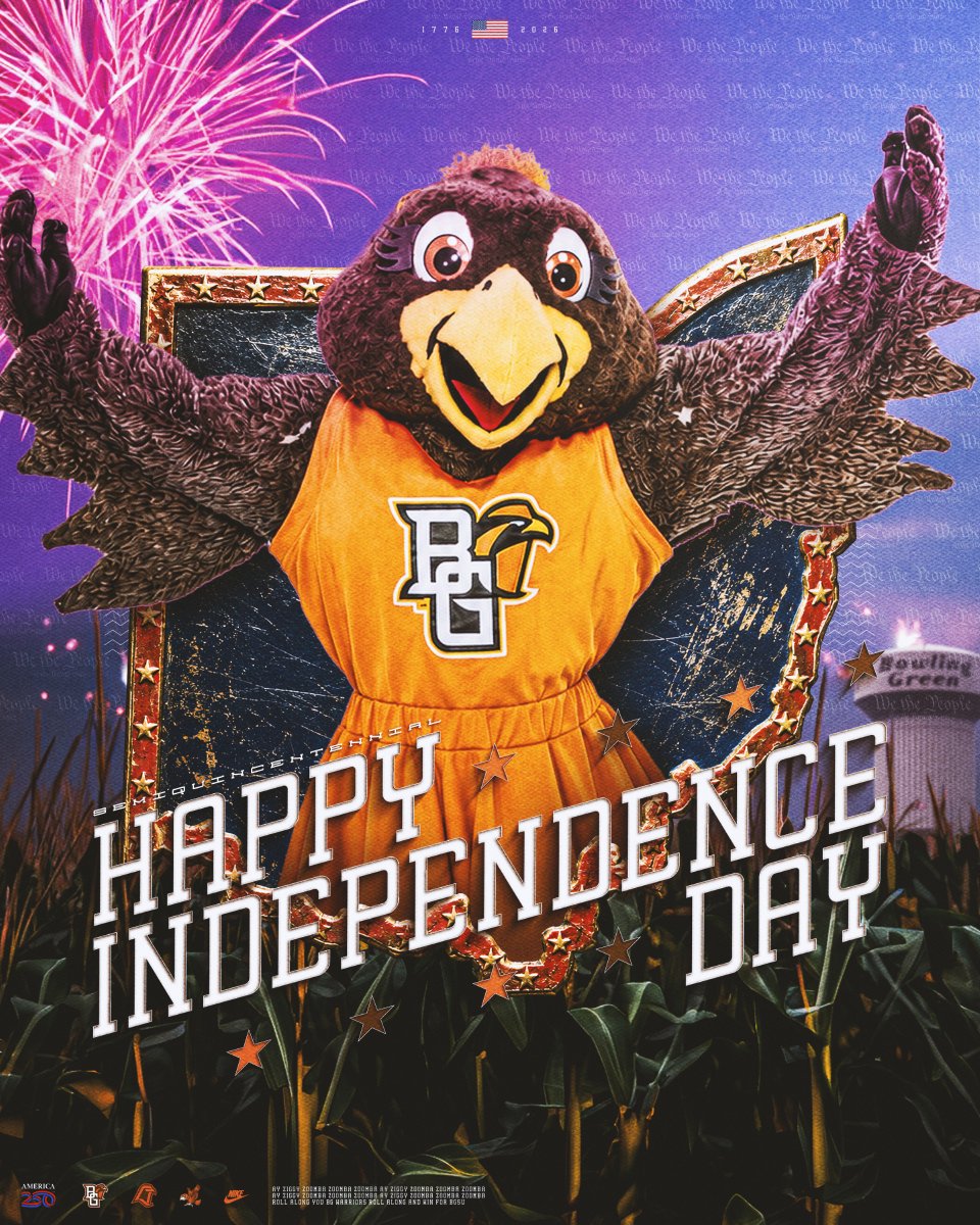BGSU_Athletics's tweet photo. Happy Independence Day, Falcon Fans!

#AyZiggy https://t.co/jpGkp0X83H