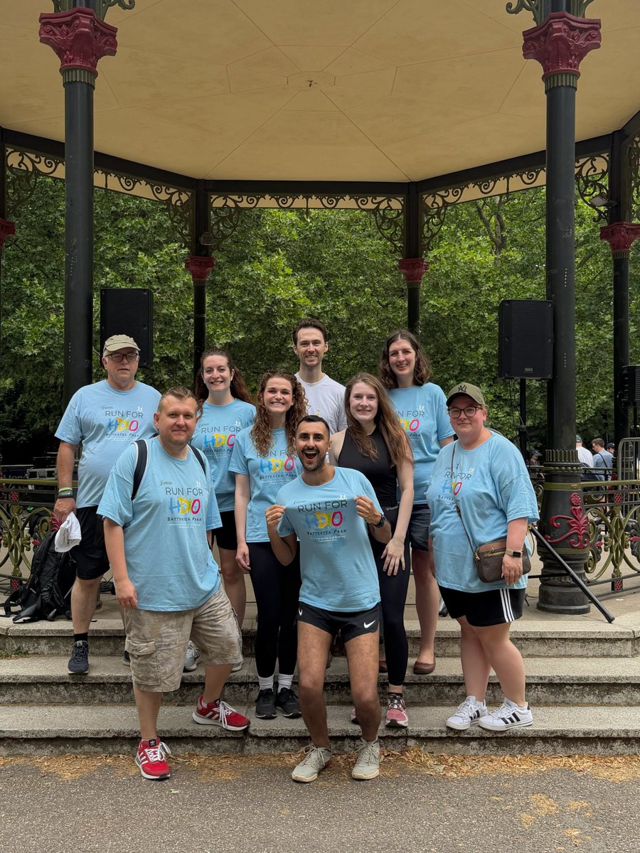 DrMFarag's tweet photo. Second 'RUN 4 HDYO' in honour of the life and legacy of Liv, while raising funds for the Olivia (Liv) Martinez Scholarship Fund to help more young people attend the #HDYO Congress in 2027. It was such a privilege to meet Liv’s father, Vince, whose advocacy for mental health and support for people and families affected by Huntington’s disease is inspiring.