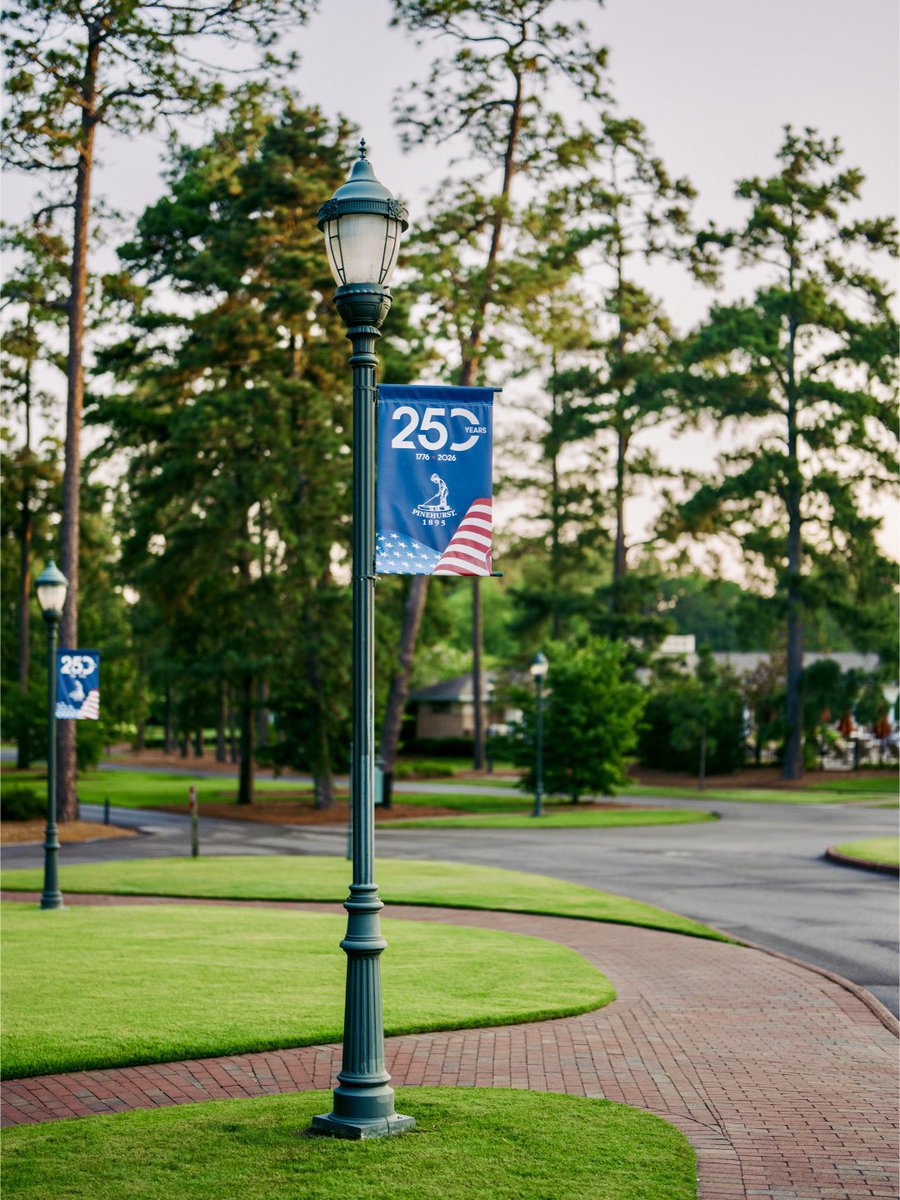PinehurstResort's tweet photo. Happy America 250 from The Cradle of American Golf https://t.co/wq4wtj4TWV