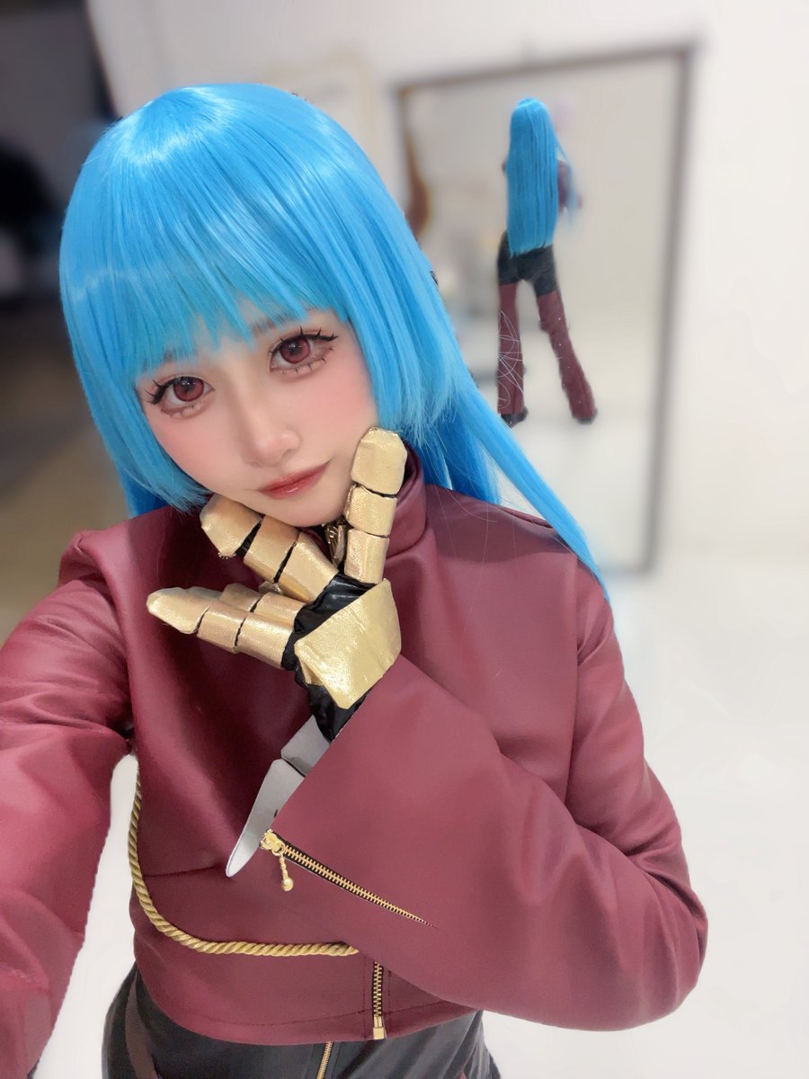 miyy_my's tweet photo. 夏コミ写真集の撮影でした‼️
KOFクーラたん
レザー3着死にかけました

ヒロインズのアンヘル衣装1年ぶりに着たんだけど、やっぱり可愛い߹𖥦߹💓💓
旧衣装は作り直しました❣️ https://t.co/3k1zDRJjRz