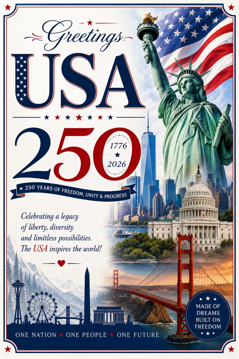nittamchandel's tweet photo. @USAndIndia @StateDept Happy 250th Anniversary, United States of America!
#USA250 #America250 #IndiaUSPartnership #AcademicCollaboration #Democracy #IndiaUS https://t.co/sBO0QhQiaT
