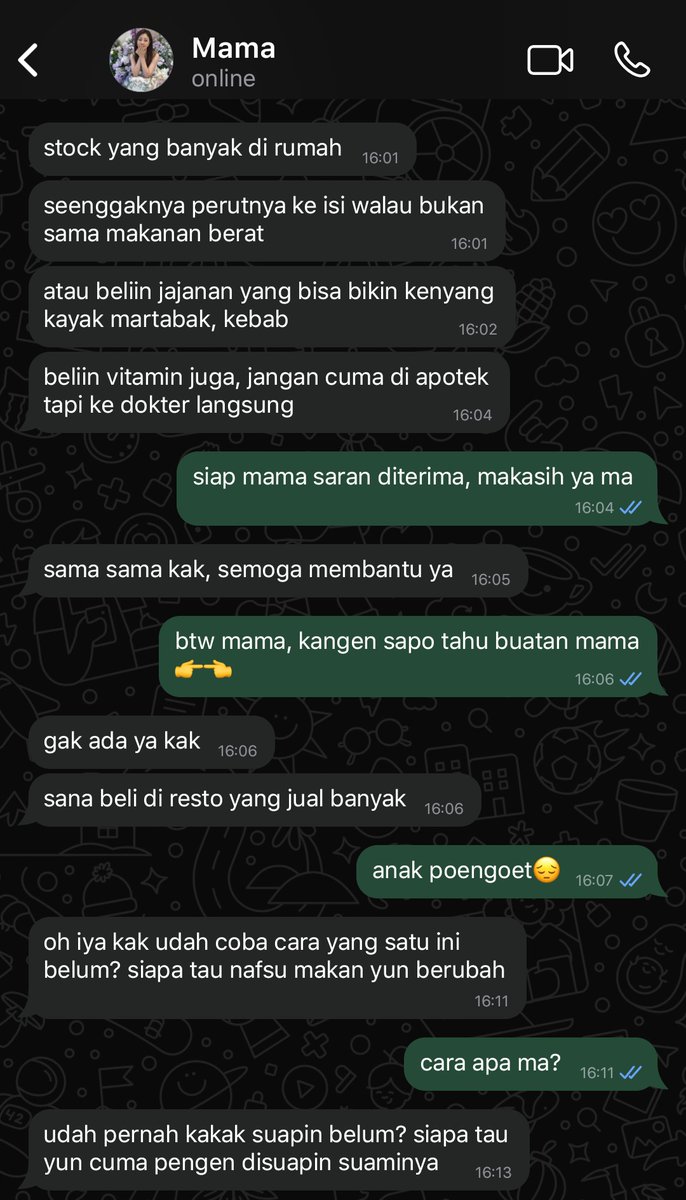 hiduphihun's tweet photo. diawali konsultasi masalah rumah tangga lagi sama mama https://t.co/9MAunVCtuA
