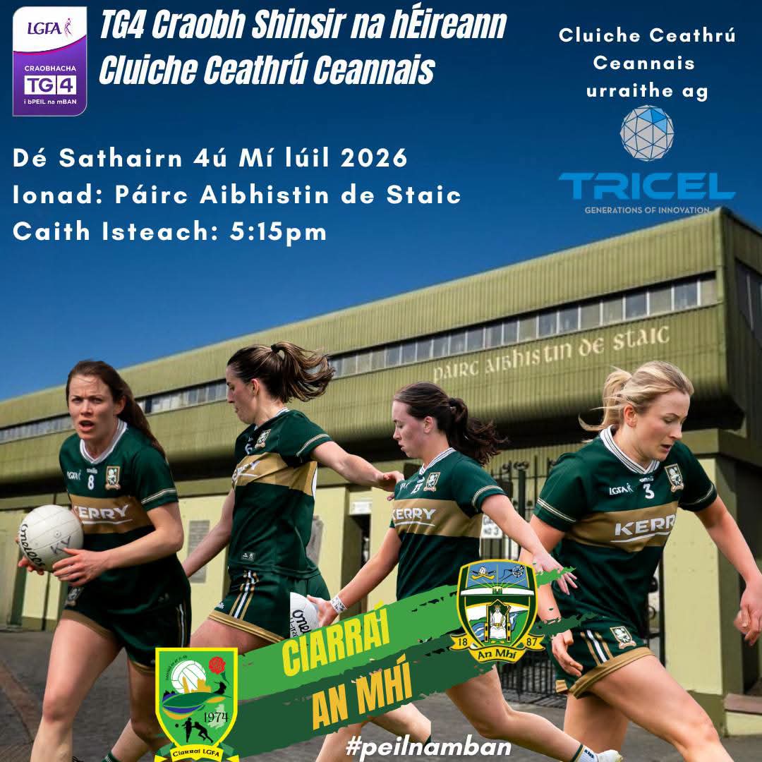 NormaFoleyTD1's tweet photo. Best wishes to @kerryladiesfoot and Management this evening as they take on Meath at 5:15pm in Austin Stack Park, Tralee in the TG4 All-Ireland Senior Football Championship Quarter-Final. Ciarraí Abú! 🟢🟡 https://t.co/5tGV0T6iW9