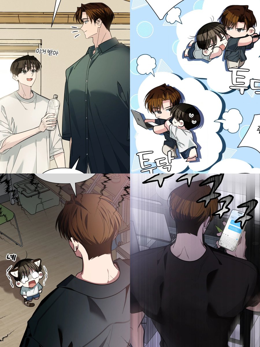 AR9197's tweet photo. Yumin &amp; Taeju were happy together in Yumin's apartment until Taejun found Yumin's history search on his laptop &amp; he got really shy 🤭😆 they had a silly argument &amp; now Taejun will be jealous of Yumin going to work with Juwan 😆 https://t.co/Y0SLKFqCHf