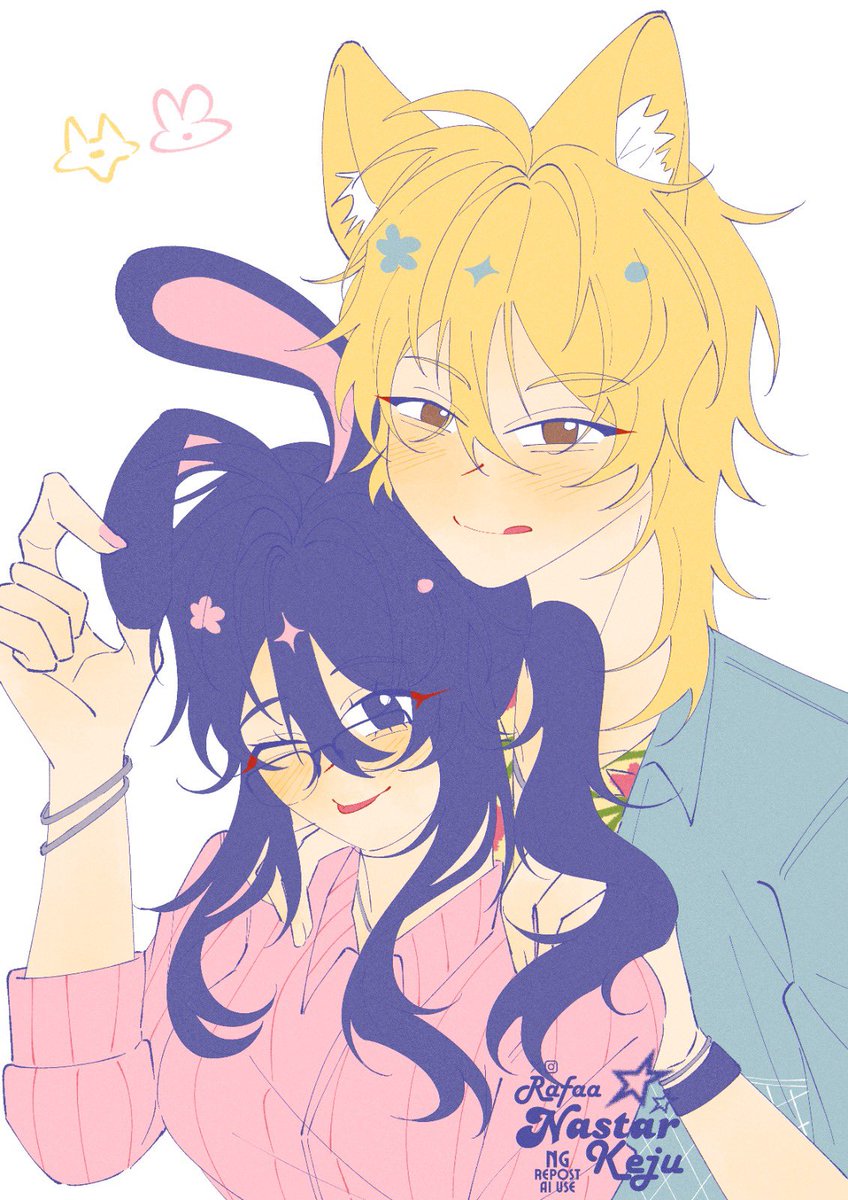 rafaanastarkeju's tweet photo. 【 KaoKyo 】

🦊🐰
#yumelokalgallery #yumeart #artidn https://t.co/3qNefnfbUb