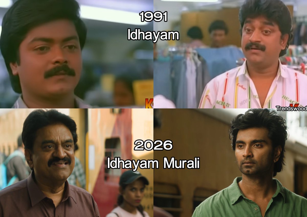 Trendswoodcom's tweet photo. What A Beautiful Shot In The #IdhayamMurali Trailer. ❤️

That Dialogue By Chinni Jayanth "Unna Paatha En Kuda Padicha Palaya Friend Maariye Irukkuya." 🥹 https://t.co/uceEM4jrvk