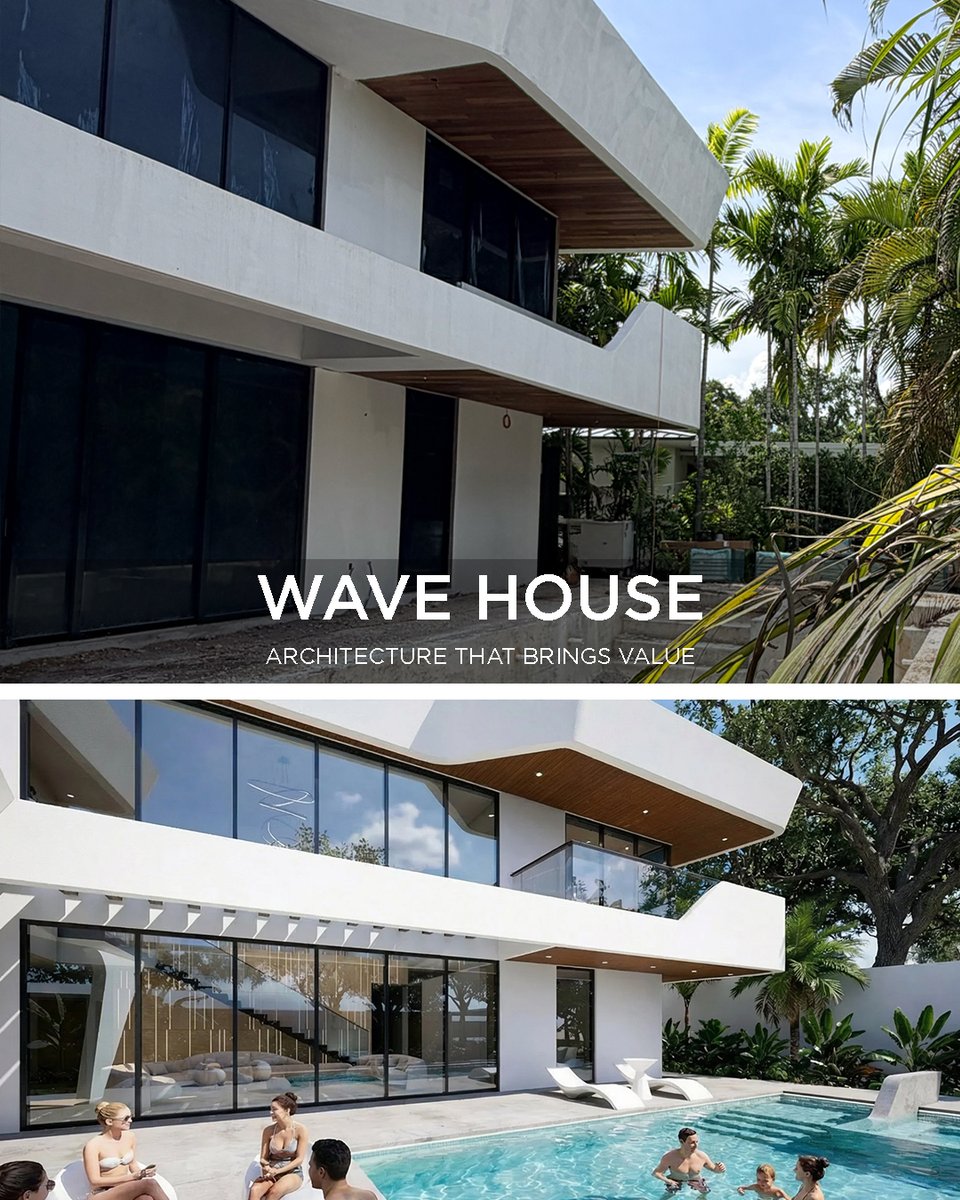 GinardStudio's tweet photo. When design intent is maintained from concept through construction, projects achieve a higher level of quality, consistency, and value.

This is architecture that brings value.

Project: Wave House
Location: Coconut Grove, Miami, FL
Architect: Ginard Studio

#WaveHouse #GinardStudio #architecture #architect #architecturelovers #architecturaldesign #architectural #luxuryhousedesign #luxurylifestyle #luxury #luxuryliving #luxuryhomes #luxuryrealestate #luxuryhouses #househunting #house #houseforsale #houseexpert #newhouse #newhomeconstruction #newhome #miami #miamiluxuryrealestate #miamiarchitecturefirm #miamiarchitect #home #homeluxury #CustomHomes #luxurycustomhomes