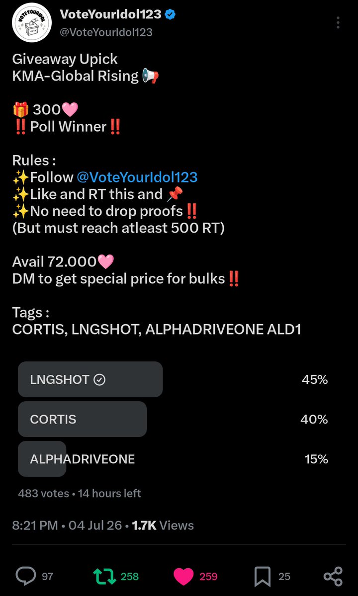 4kwoncat's tweet photo. @VoteYourIdol123 for #LNGSHOT https://t.co/GENVpvJBdf