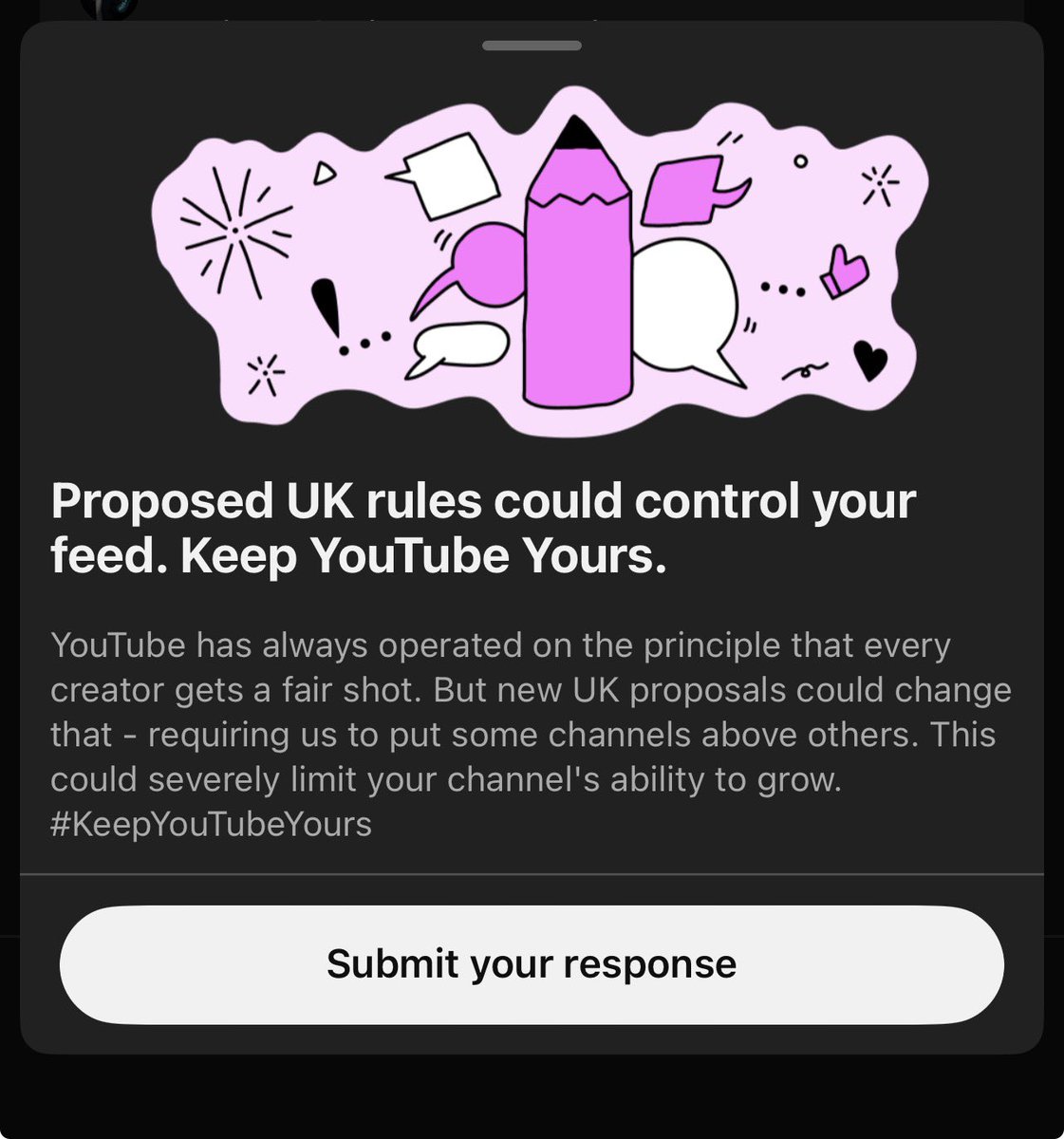 CaptainCabinetz's tweet photo. The UK government are looking to directly get involved in the YouTube algorithm to push “traditional” media and downrank independent creators

This cannot be let to happen, it will affect EVERYONE.

I urge every single CC to talk about this https://t.co/PNb7voFMrO
