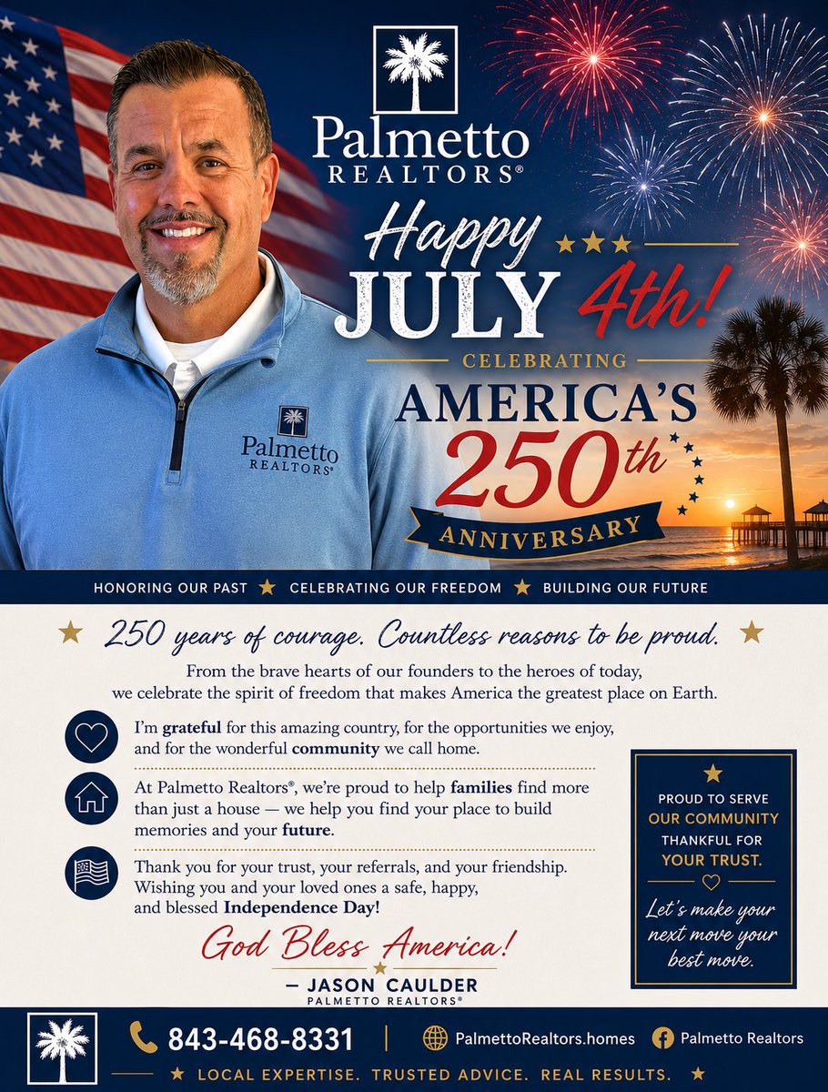 Jason_Caulder's tweet photo. Happy July 4th and 250th Anniversary America 🇺🇸 https://t.co/qfoMdGbppx