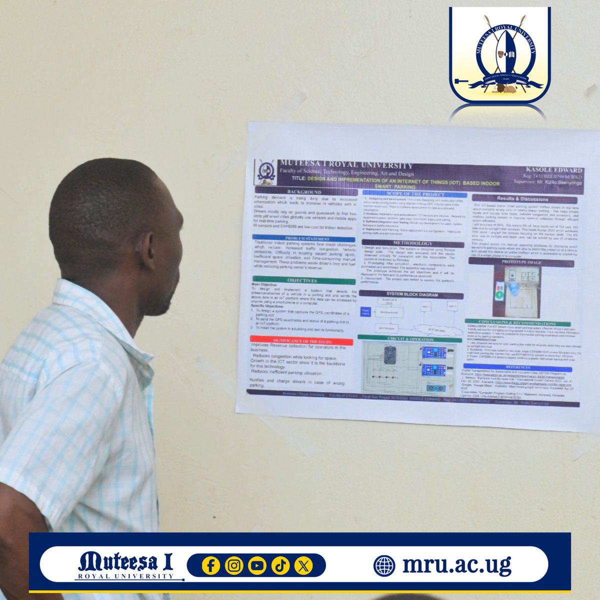 MuteesaIRoyal's tweet photo. Our final-year Electrical Engineering students are officially presenting their capstone projects today. From smart energy systems to cutting-edge automation, the future of engineering is in safe hands.
Kudos to the hard work and brilliant minds shaping tomorrow. 🛠️💡 https://t.co/TN12jTElG2