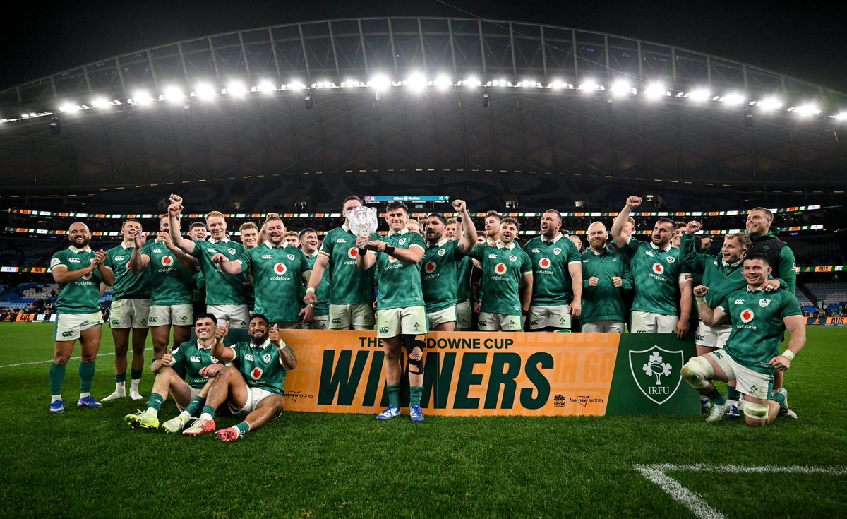 IrishRugby's tweet photo. A good night down under. 🙌 https://t.co/b2lfPX2tjQ