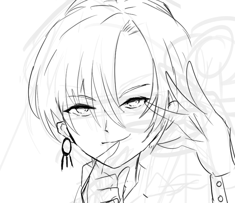 m_post_m's tweet photo. あにかへの彼が一重じゃなくて二重で描かれてて悲しかったので描いてるけどお絵描き久しぶりすぎてなにもわからんて何もわからん https://t.co/KTV7lpyIX5