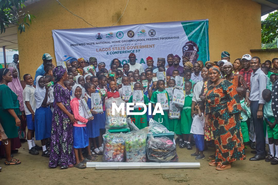 AMUWOODOFINLGA1's tweet photo. AMUWO-ODOFIN DELIVERS PBAT FEEDS “SNACKS FOR THOUGHT” PROGRAMME TO PUBLIC PRIMARY SCHOOLS

As part of the Federal Government’s Renewed Hope National Home-Grown School Feeding Programme, Amuwo-Odofin Local Government, under the leadership of Executive Chairman, Prince Lanre Sanusi, successfully implemented the PBAT Feeds – “Snacks for Thought” Programme in partnership with the Lagos State Government and Conference 57.

The initiative provided nutritious snacks and beverages to pupils in public primary schools, promoting healthy growth, improved concentration, and better learning outcomes. It reflects the administration’s unwavering commitment to education, child welfare, and investing in the future of every child in Amuwo-Odofin.

Signed:
Josephine Owuye
Supervisor for Public Affairs & ICT
Amuwo-Odofin Local Government

#pbatfeed #tinubu2027 #amuwoodofin