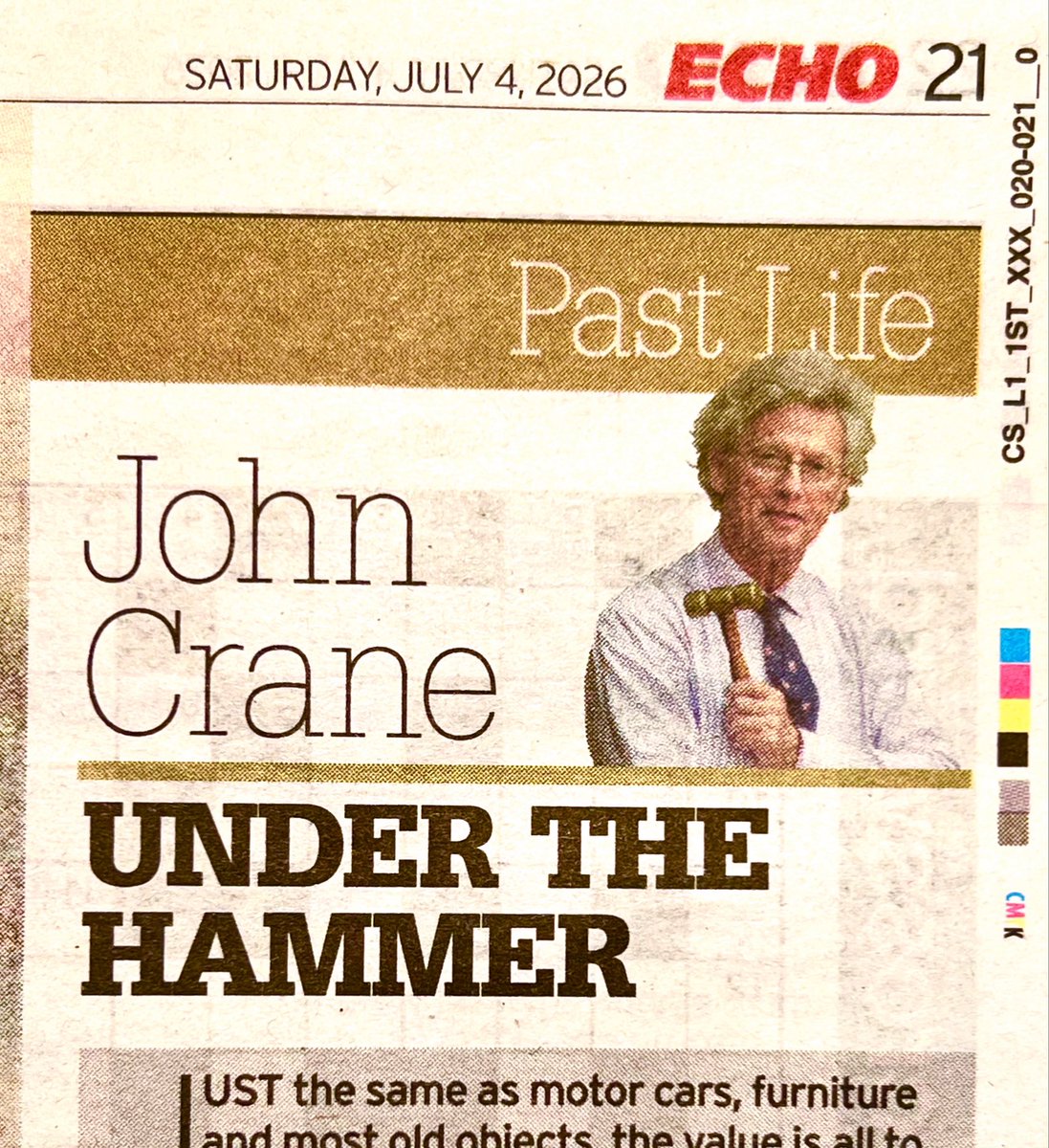 CatoCrane's tweet photo. Under the Hammer by John Crane in The #Liverpool #Echo - Founded in 1879 - Now Also #Digitally #OnLine for Local &amp; Ex-Pat #Liverpudlians ! @LiverpoolVista @LivEchonews @Liverpool1207 @MikeRoyden @shrewsmorris  @NWalesSocial @GreatArtandDes2 @JuliaMirylees @SouthportBiz  @mxnkind_ https://t.co/EUBIld3u2M