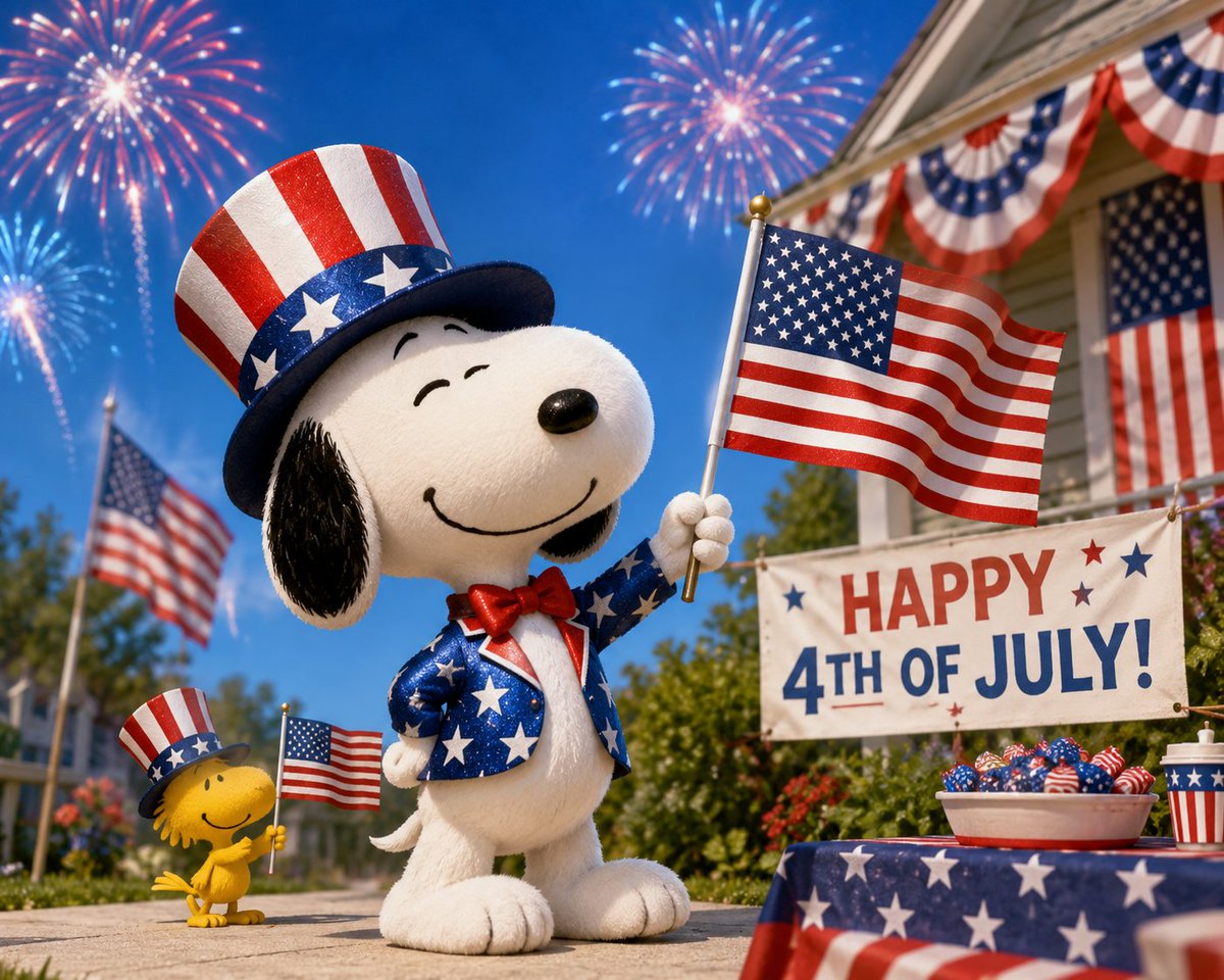 SnoopyLove85186's tweet photo. 🇺🇸 Celebrating freedom. Happy 4th of July! 🎆❤️🤍💙
#Happy4thOfJuly #July4th #IndependenceDay #America250 #USA #FourthOfJuly https://t.co/mlS3TUT3lt