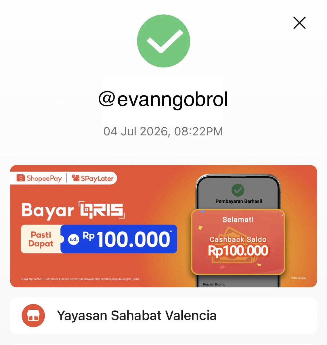 evanngobrol's tweet photo. Dalam rangka merayakan debut solo Evan, kami dari @evanngobrol, atas nama Ever Indonesia, turut berbagi kebahagiaan dengan membagikan sejumlah paket makanan kepada orang-orang yang membutuhkan. 

Selain itu, pada kesempatan yang sama, kami juga telah menyalurkan donasi melalui Yayasan Peduli Anak dan Rumah Harapan Indonesia.

Menurut kami, selain merayakan dan berbagi kebahagiaan dengan sesama Ever, ini adalah saat yang tepat untuk menyebarkan kebaikan kepada mereka yang membutuhkan 🤍

Melalui inisiatif sederhana ini, kami berharap dapat membagikan rasa kenahagiaan dan energi positif kita kepada orang lain 🫶🏻

Terima kasih untuk semua Ever yang terus mendukung Evan! Let’s walk on a flower path together! <3

#EVAN #에반 #HEESEUNG #희승