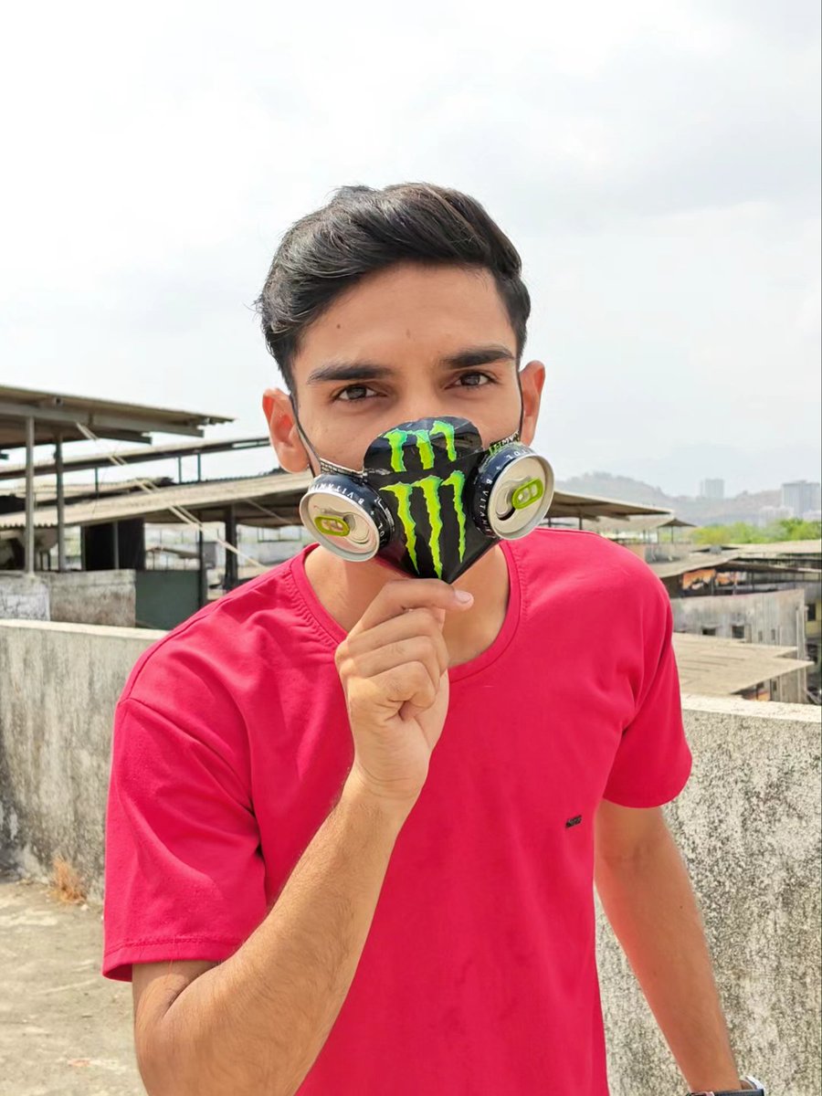 5SBeast's tweet photo. I made a crazy mask @MonsterEnergy https://t.co/BP7gq3SPjm