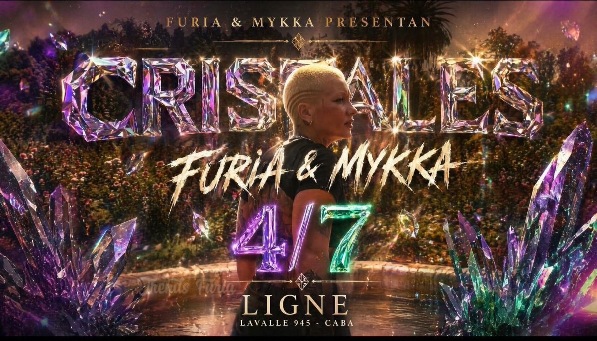 pactofurioso's tweet photo. 🔥💣 HOY Explota todo!!! 💣🔥

FURIA &amp; MYKKA
Presentan su nuevo EP

✨ CRISTALES ✨

🗓  Sábado 4 de Julio
🕙 22hs.
📍 LIGNÉE, Lavalle 945 CABA

Entradas disponibles en Passline
⬇️⬇️⬇️⬇️⬇️⬇️ 
https://t.co/vtIQG87X8f… https://t.co/2dR6hUyaXW