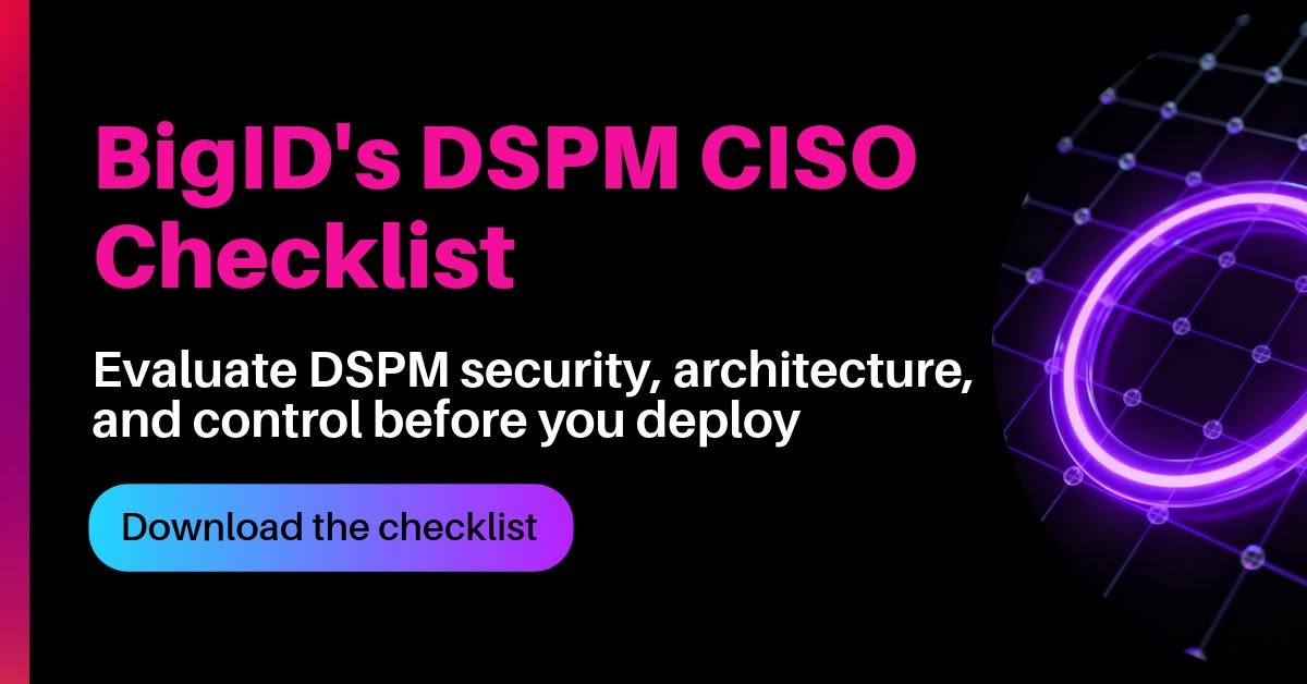 bigidsecure's tweet photo. DSPMs look solid… until you ask how they actually handle your data. 🤔

Can it scan without elevated privileges?
Do you control your own keys?
Is your data staying where it should?

We turned the hard questions into a checklist. Download it now and see what real DSPM should look like: https://t.co/fPknQY1bCW