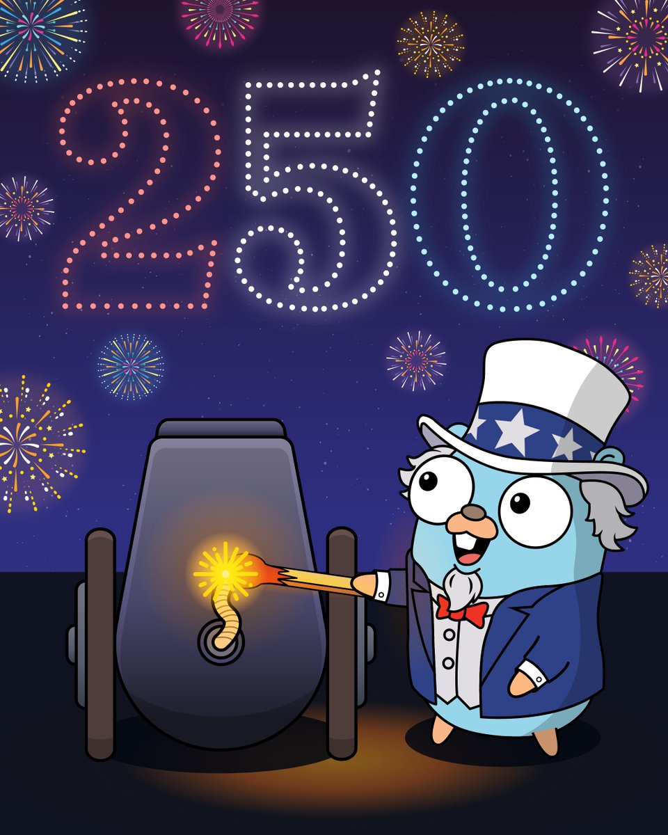 GopherCon's tweet photo. Happy 4th of July, Gophers! πβ¨
As the United States celebrates 250 years of independence, we're celebrating with a special offer of our own.
For this holiday weekend only, save $45 on any #GopherCon half-day workshop and register for just $250. π https://t.co/2l4tTYvwV4
Light the fuse on your conference schedule before this deal goes out with a bang! Register by Monday, July 6 at 11:59 PM PT. π₯
#GopherConOrBust #SeeYouInSeattle
