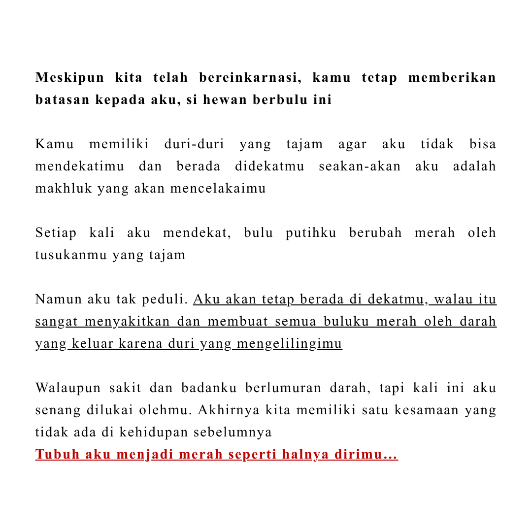 pencorner's tweet photo. Jika Kita Terlahir Kembali, Kita Akan Menjadi Apa?
TW // blood
🖊️ awthena https://t.co/6RVz4uZJLg