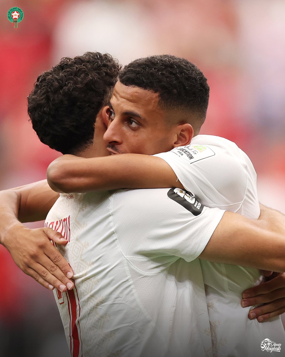 EnMaroc's tweet photo. 𝑨𝒛𝒛𝒆𝒅𝒊𝒏𝒆 𝑶𝒖𝒏𝒂𝒉𝒊 delivers the opener! 🤩💫

#DimaMaghrib 🇲🇦 #FIFAWorldCup https://t.co/Pf9VkD07AV
