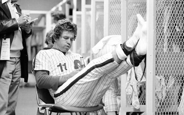 MrHolba's tweet photo. #OTD in ��️ 

@Phillies catcher, Tim McCarver hit a no doubt grand slam against the @Pirates 

However, in his excitement he sprinted around first base and overran teammate, Garry Maddox. 

McCarver was called out and awarded only a 3 run single. 

#MLB #July 
@ScoringChanges https://t.co/ZBdy1FUGQb