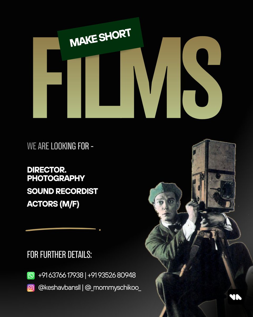 keshavbansll's tweet photo. Calling all filmmakers in #Jaipur! 🎬
We're putting together a short film and are looking for talented #Actors (M/F) and a #Cinematographer. Whether you're experienced or building your portfolio, we'd love to collaborate.
#Filmmaking #ShortFilms #CastingCall https://t.co/KNUQNxN7dh