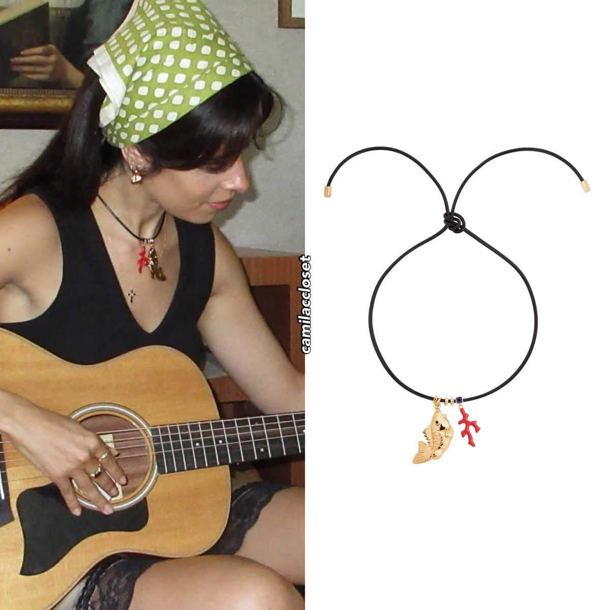 camilaccloset's tweet photo. #CamilaCabello wore a #FreePeople top ($98), a #MiuMiu top ($895) and two different #MarthaCalvo necklaces ($275 and $210) in her latest instagram dump! https://t.co/f7j99eczoC