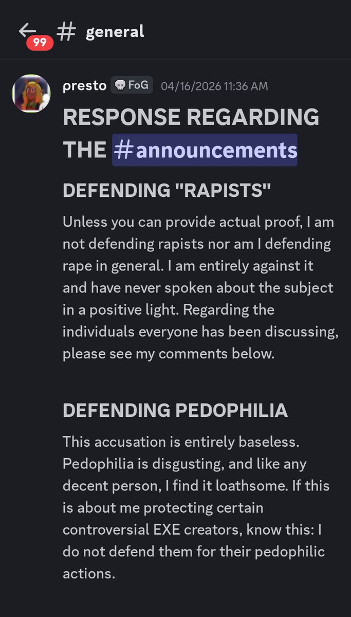 DukaGooze's tweet photo. @PetrifyingPages This happend two months ago and is only public now?, I am aware I've left some crude comments about this situation in fanon and i apologize for that. But here this was his response he made, sure his "jokes" were far fetched, but even after the response some kept spiting on him. https://t.co/NWHFhN1FMz