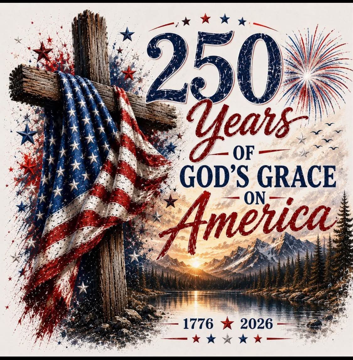 dozer1062's tweet photo. God bless America! God shed His grace on thee! I pray God continue to shed Your grace on America in Jesus name amen! HAPPY INDEPENDENCE DAY 250! #happyIndependenceday https://t.co/8FiRGnRFW2