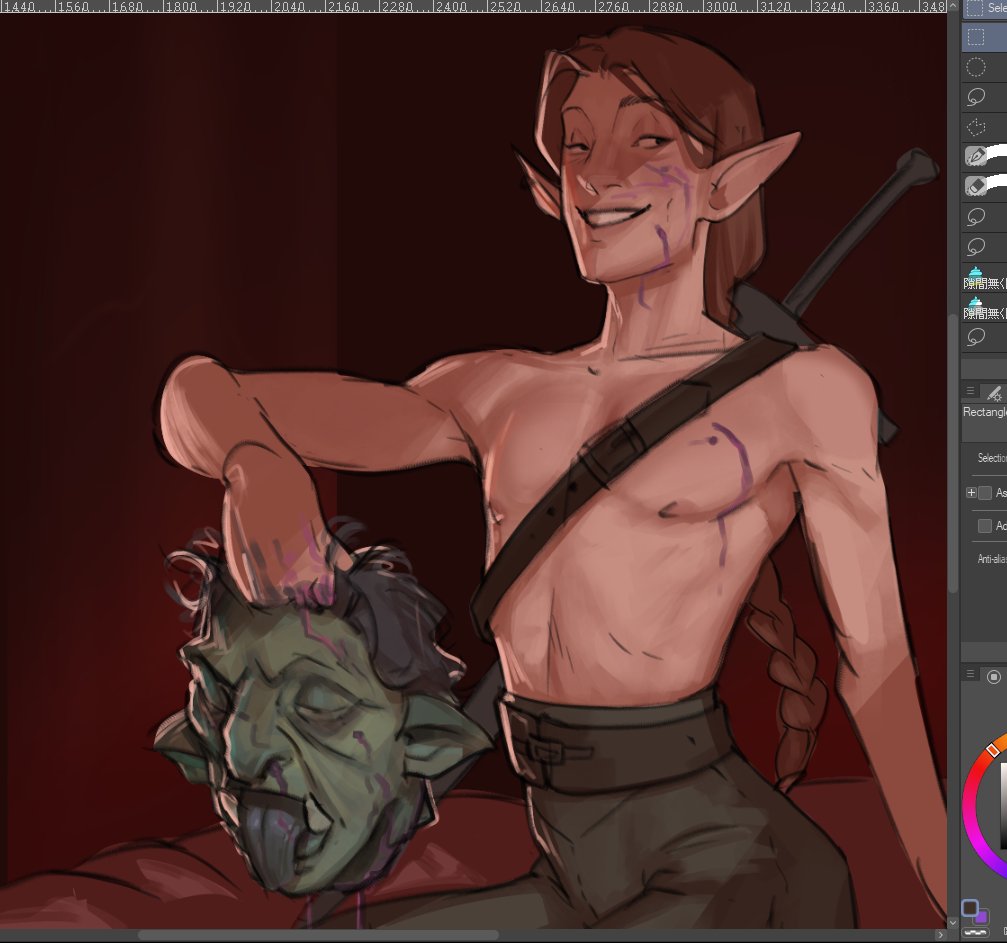 raelbe_'s tweet photo. no orc is safe 🥰 https://t.co/gXWGchWM1u