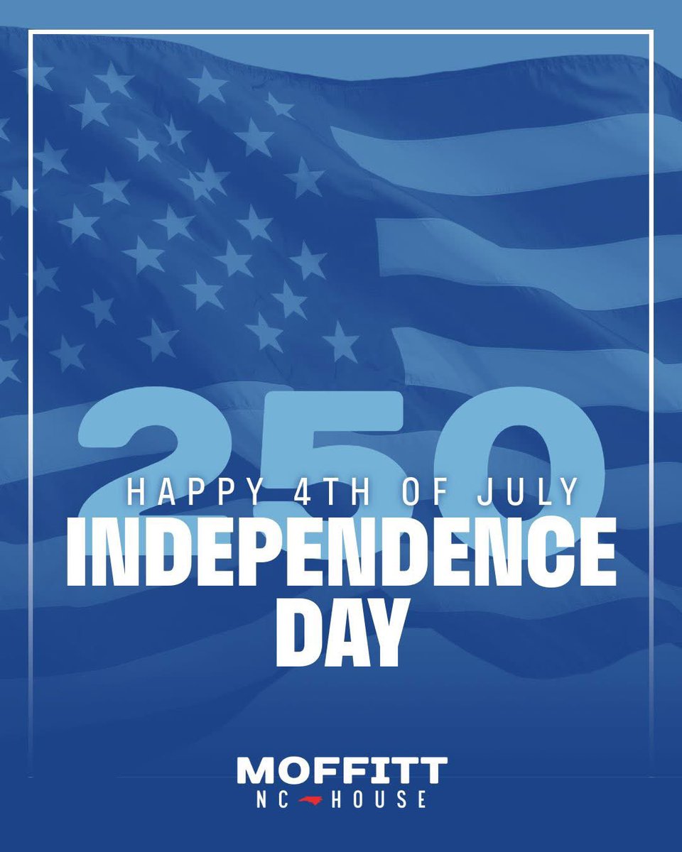 MoffittForNC's tweet photo. Proud to be an American every day, especially today. 🇺🇸🇺🇸🇺🇸 https://t.co/WqwmjnNvKN
