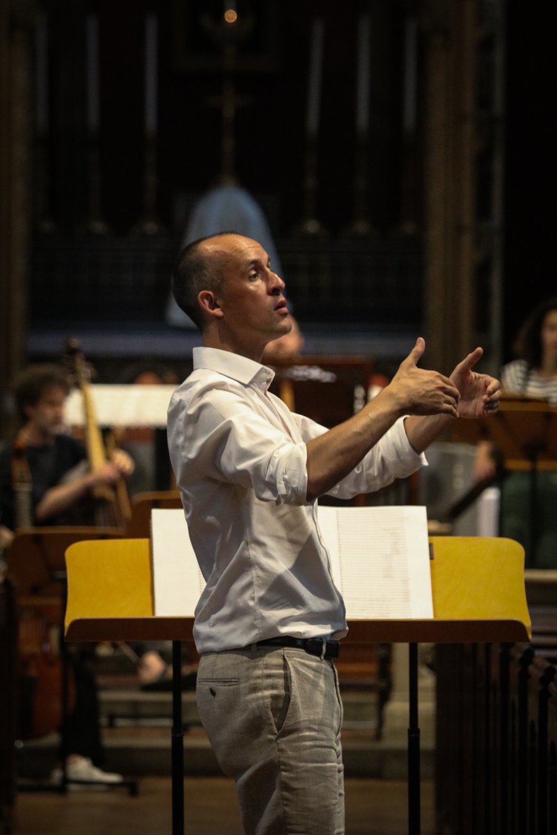 cambridgemusic's tweet photo. An incredible rehearsal this afternoon for tonight’s concert - Spem in alium at OLEM. The Choir of Clare College, Coro Clairière and Concerto Scirocco sounded outstanding under Graham Ross &amp; Brunella Clerici. A rare chance to hear Striggio, Gabrieli &amp; Tallis @ClareChoir https://t.co/KgzUU28tc3