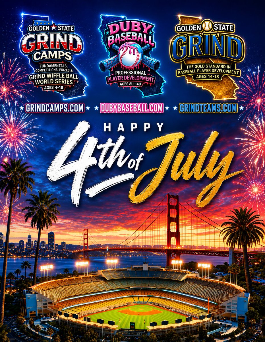 TeamGSGrind's tweet photo. 🇺🇸 AMERICA 250 🇺🇸
Happy Independence Day!

Today, we proudly celebrate 250 years of freedom, courage, resilience, unity, and opportunity.

As we honor our nation's independence, we also honor the heroes who make our freedoms possible. With heartfelt gratitude, we thank our active-duty military, veterans, first responders, law enforcement officers, firefighters, emergency medical personnel, and everyone who has answered the call to protect and serve our country and our communities.

Their courage, sacrifice, and unwavering commitment inspire us every day.

From everyone at Golden State Grind, we wish you and your family a safe, joyful, and memorable Fourth of July as we celebrate the American spirit and look ahead to an even brighter future.

God Bless America. God Bless Our Heroes. 🇺🇸