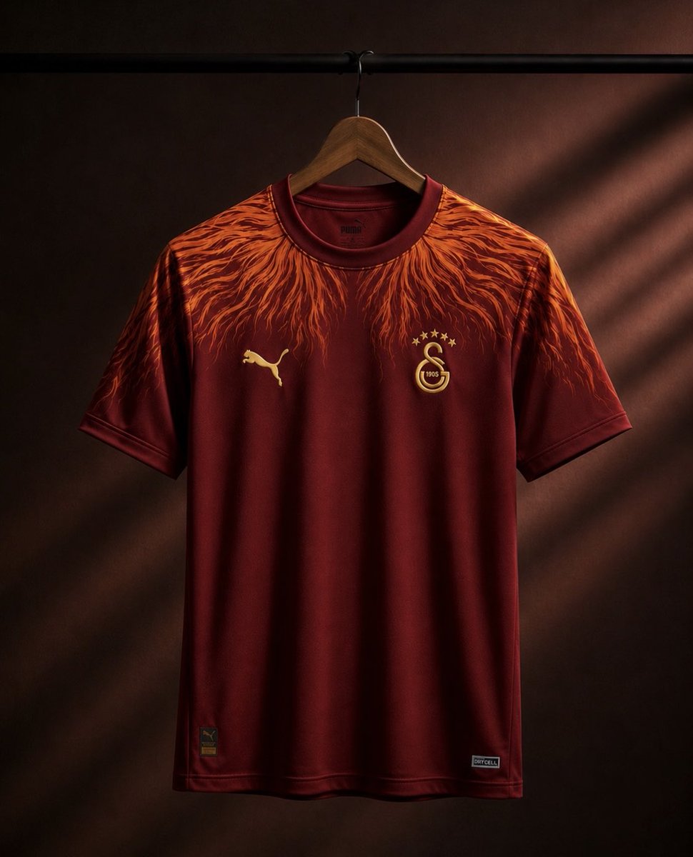 WWEValverde's tweet photo. 🚨 GALATASARAY 26/27 Maç Önü Ürünleri by WWEValverde 👀 

1. Görsel: Aslan yelesi detaylı kırmızı üst konsept.

2. Görsel: Üst konsepti tamamlayıcı sade alt eşofman takımı. 

3. Görsel: Leroy Sane X Tasarım Konsept.

Siz bu tasarım hakkında ne düşünüyorsunuz? Fikirlere açığım. https://t.co/4842r4320T