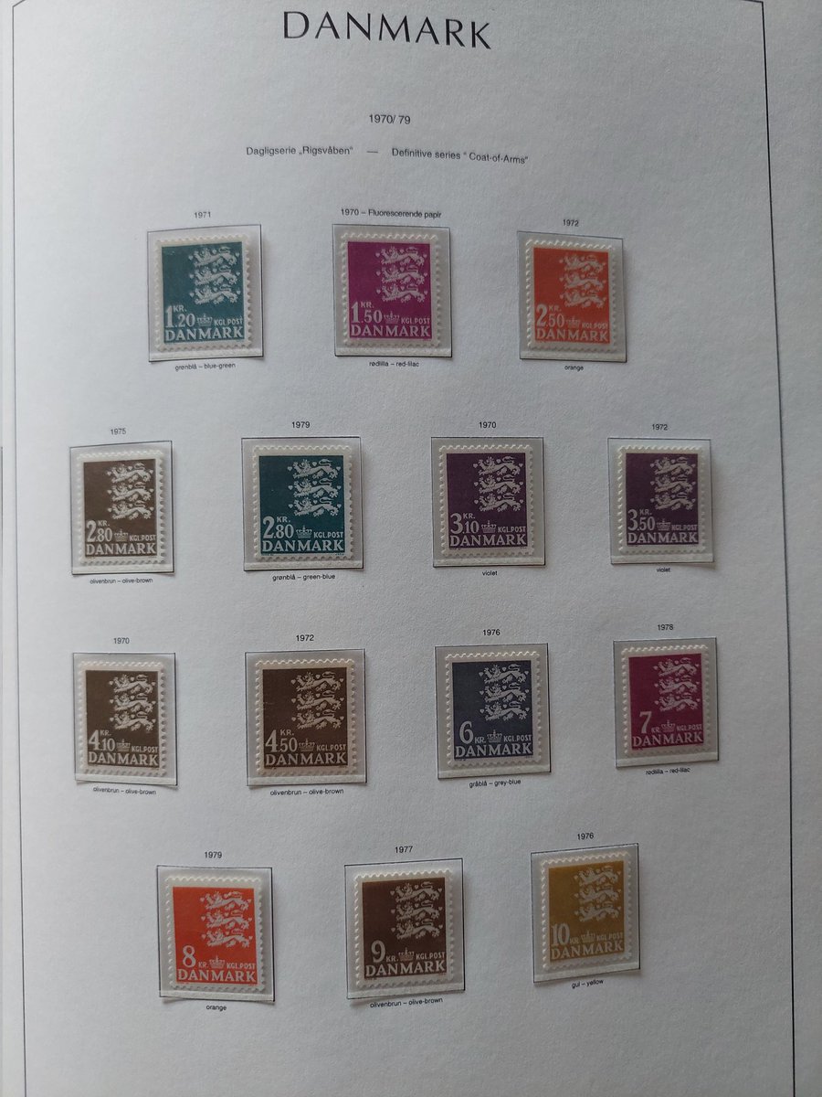 Stamps_Denmark's tweet photo. Another danish MNH page completed. #philately ##stampcollection #danishstamps https://t.co/7aqCfF3PIM
