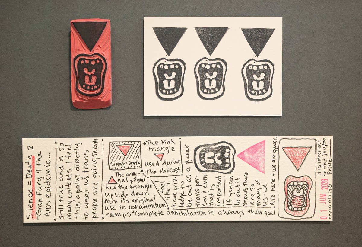 BitfactoryG's tweet photo. Raven Rohrig
Silence = Death
Ink On Paper and Eraser
12 x 9 inches
Currently on display in the gallery
Email info@bitfactory.net for all inquiries
#BitfactoryGallery #Us5 #GroupExhibition #LGBTQ #PrideMonth #RavenRohrig #InkOnPaper #ADSF https://t.co/EToiYnmC2N
