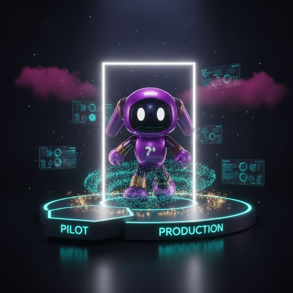 Ta_da_io's tweet photo. Model scale got agents into the pilot. Measurement is what gets them past it. The teams that last wire live outcomes straight back to domain experts. Capability opens the door. The feedback keeps it open. https://t.co/gtj0b45p1u