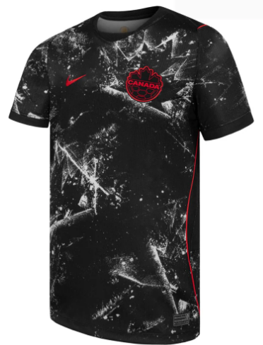 PJokenstein's tweet photo. Am I the only one who thinks the Canada World Cup jersey looks like someone's just finished decorating the house? 😂 https://t.co/NYGh8Kfk7e
