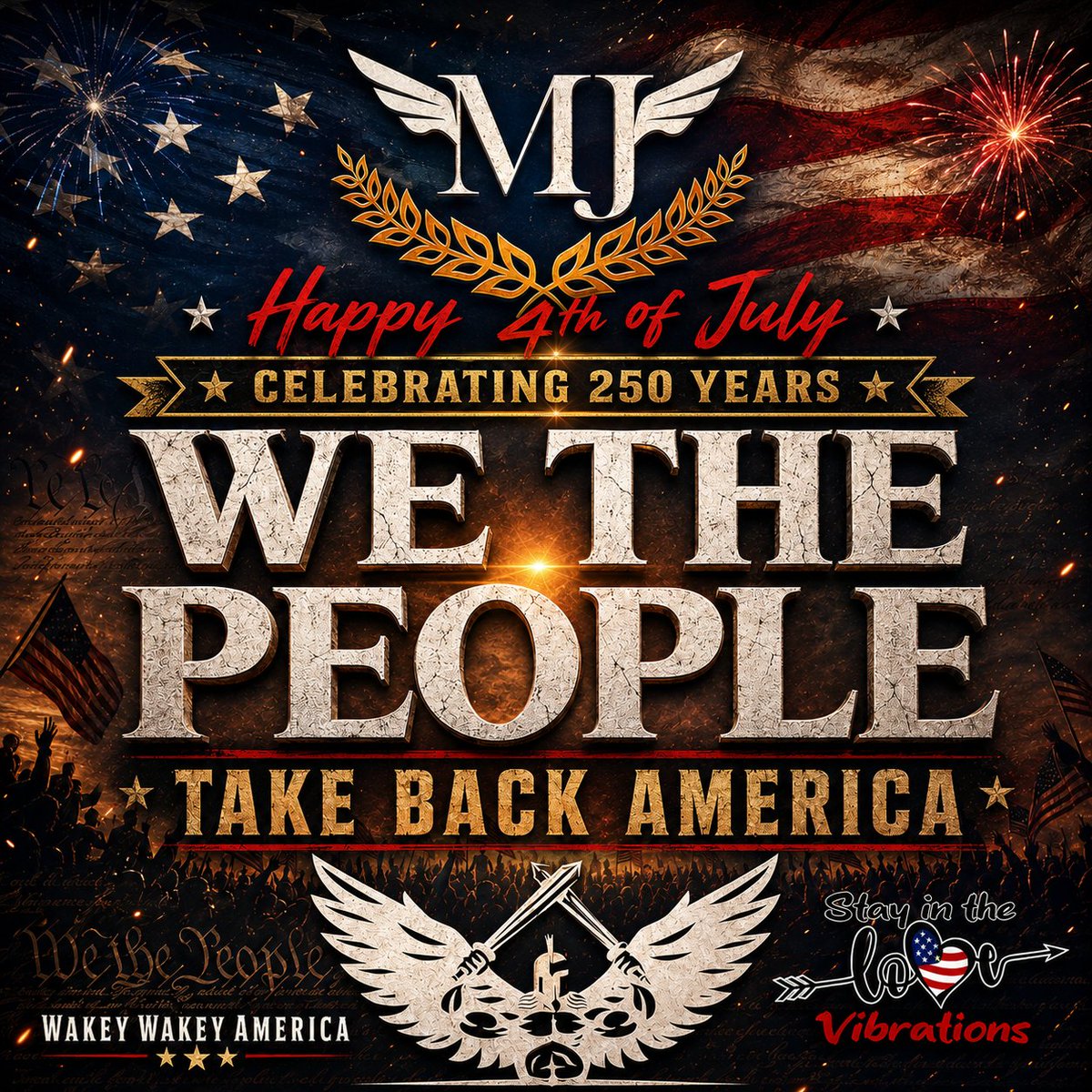 MichaelJaco9's tweet photo. Happy 4th of July, America. 🇺🇸

We the People are rising.

This nation was not built to be controlled, silenced, weakened, or sold out. America was built on faith, courage, sovereignty, and the unbreakable spirit of free men and women who know exactly who they are.

Today is more than fireworks and celebration.

It is a reminder.

This country belongs to We the People.

And on this 250th year of American independence, we remember exactly who we are and what this nation was founded to be.

It is time to take back America from the darkness, the corruption, the lies, and everything that has tried to divide us from God, truth, and each other.

Stand strong.
Speak truth.
Hold the line.
Protect the children.
Defend your family.
Defend your faith.
Defend this nation.

The American spirit is not dead.
It is waking up.

250 years later, the fire of liberty still burns — and We the People are just getting started.

Wakey Wakey America. 🇺🇸
Stay in the love vibrations.