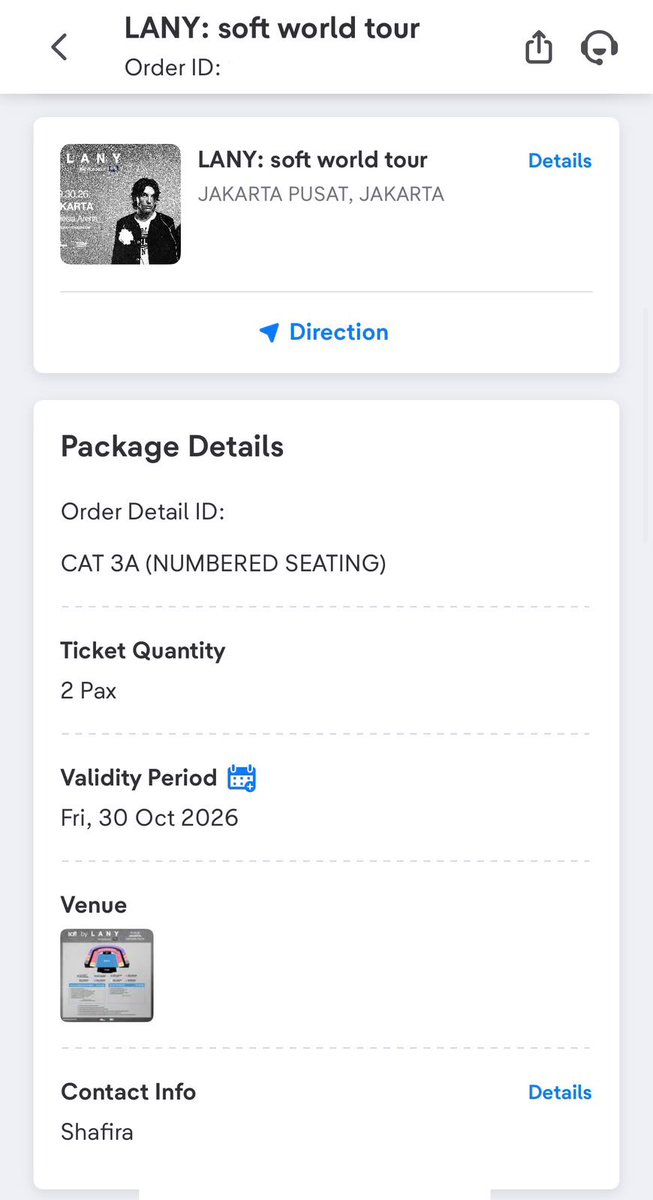 joonieenthu_'s tweet photo. WTS tiket konser lany UNDERPRICE bantu temen

Cat 3 (2 pax) : 5,2 mio/each

alasan: gajadi nonton bareng sama musang (re: mantan) krn di selingkuhin

#wts #lany #tiketlany #konser https://t.co/70rk9QYKqN