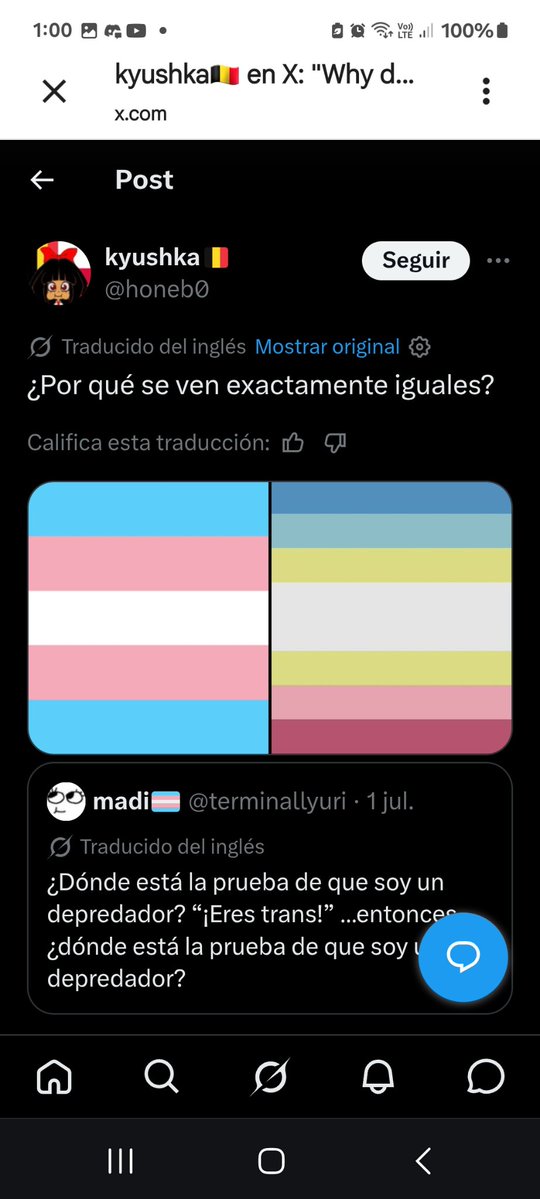 SantiagoDo74929's tweet photo. Un fan fracasado de la serie Ongezellig cree que la bandera trans es lo mismo que la bandera de la pedofilia. https://t.co/6NNaurqqQv