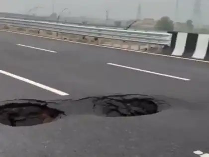 jeetmaniaz's tweet photo. The ₹12,000 crore Delhi-Dehradun Expressway developed sinkholes in once section after just one night of rain, only 79 days after it was inaugurated.
However, if the work wasn’t complete, why was the expressway opened to traffic?
#shame #government #corruption #news #corrupt https://t.co/BkklfTS151
