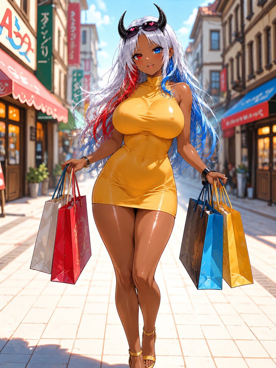 Purrdessa's tweet photo. I went shopping and somehow you’re still the easiest thing to spend. 💋 Be useful, darling—send tribute, fund the pretty demon, and maybe I’ll let you carry the bags next time. ❤️💙

#Findom #FinancialDomination #Tribute #PayPig #Goddess #2DFD #FinSub https://t.co/jcdNGdjQaE