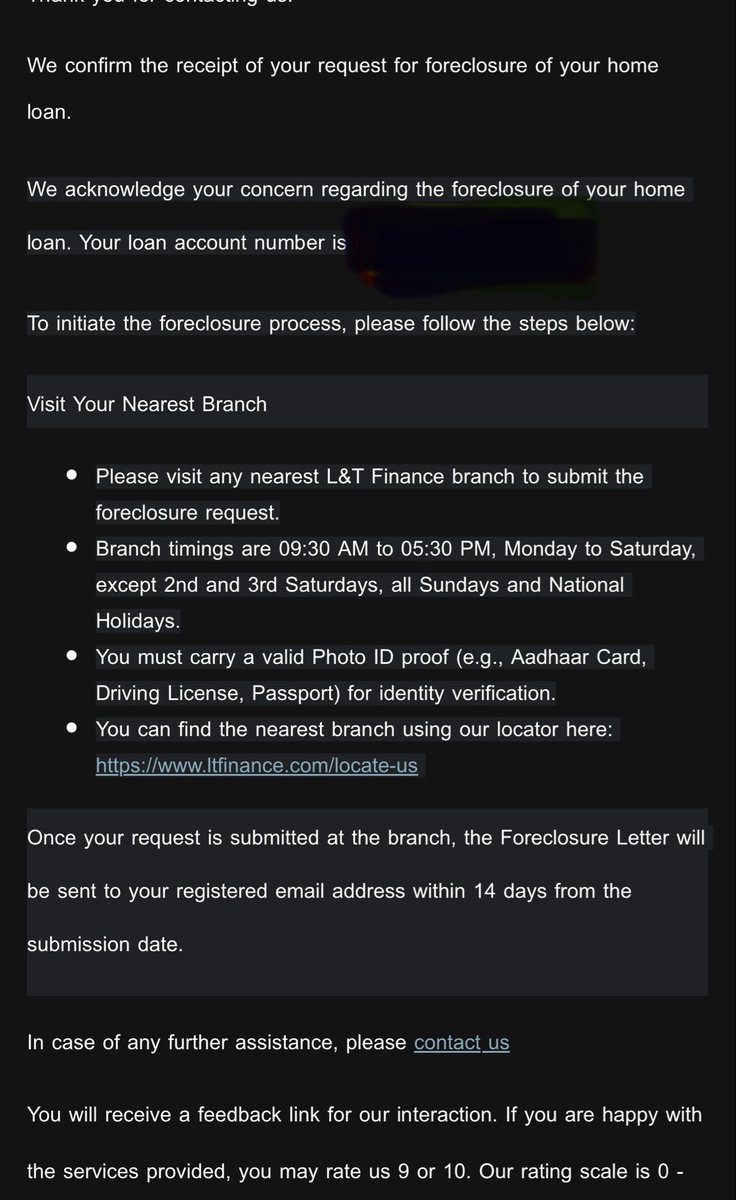 jayesh2400's tweet photo. @nsitharaman @mppchaudhary request your guidance if this process is right as @LnTFinance team is calling me multiple times to visit there office for this work. I already visited couple of times. Also I dont understand why they want me to visit despite knowing its red alert due https://t.co/yvnjLU0hO4